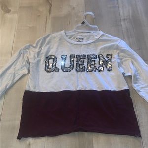 Long sleeve cropped shirt